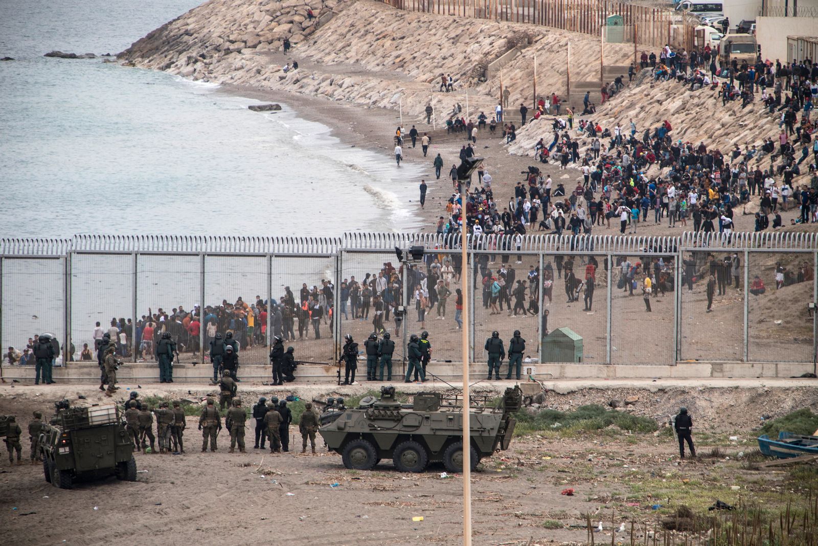 Ceuta Enclave Trashed as Moroccan ‘Migrants’ Trigger Mass Panic and Destruction